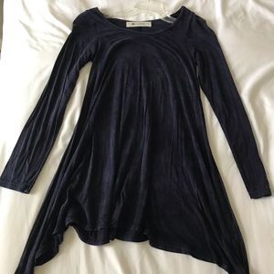 Long Sleeve Navy Shift Dress